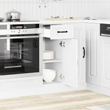 NNEVL Kitchen Base Cabinet Kalmar White Engineered Wood