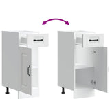 NNEVL Kitchen Base Cabinet Kalmar White Engineered Wood