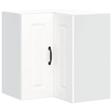 NNEVL Kitchen Wall Corner Cabinet Kalmar White Engineered Wood