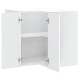 NNEVL Kitchen Wall Corner Cabinet Kalmar White Engineered Wood