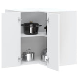 NNEVL Kitchen Wall Corner Cabinet Kalmar White Engineered Wood