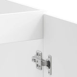 NNEVL Sink Base Cabinet Lucca White Engineered Wood