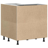 NNEVL Kitchen Corner Base Cabinet Lucca White Engineered Wood