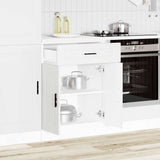 NNEVL Kitchen Base Cabinet Porto White Engineered Wood