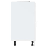 NNEVL Kitchen Base Cabinet Porto White Engineered Wood