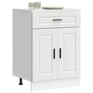 NNEVL Kitchen Base Cabinet Porto White Engineered Wood