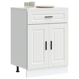 NNEVL Kitchen Base Cabinet Porto White Engineered Wood