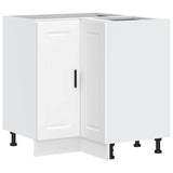 NNEVL Kitchen Corner Base Cabinet Porto White Engineered Wood