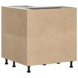 NNEVL Kitchen Corner Base Cabinet Porto White Engineered Wood