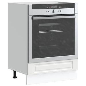 NNEVL Oven Cabinet Porto White Engineered Wood