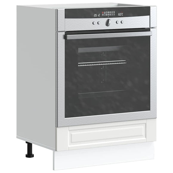 NNEVL Oven Cabinet Porto White Engineered Wood