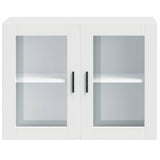 NNEVL Kitchen Wall Cabinet with Glass Door "Porto" White