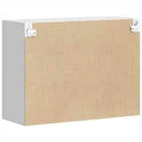 NNEVL Kitchen Wall Cabinet with Glass Door "Porto" White