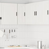 NNEVL Kitchen Wall Corner Cabinet Porto White Engineered Wood