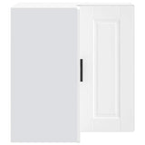 NNEVL Kitchen Wall Corner Cabinet Porto White Engineered Wood