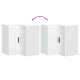 NNEVL Kitchen Wall Corner Cabinet Porto White Engineered Wood
