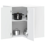NNEVL Kitchen Wall Corner Cabinet Porto White Engineered Wood