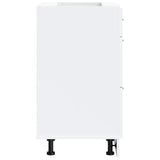 NNEVL Kitchen Base Cabinet Porto White Engineered Wood