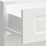 NNEVL Kitchen Base Cabinet Porto White Engineered Wood