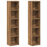 NNEVL CD Cabinets 2 pcs Artisan Oak 21x16x93,5 cm Engineered Wood
