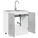 NNEVL Sink Bottom Cabinet Lyon Concrete Grey 80x46x81.5 cm Engineered Wood