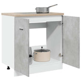 NNEVL Sink Bottom Cabinet Lyon Concrete Grey 80x46x81.5 cm Engineered Wood