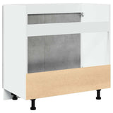 NNEVL Sink Bottom Cabinet Lyon Concrete Grey 80x46x81.5 cm Engineered Wood