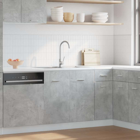 NNEVL Sink Bottom Cabinet Lyon Concrete Grey 80x46x81.5 cm Engineered Wood