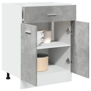 NNEVL Drawer Bottom Cabinet Lyon Concrete Grey 60x46x81.5 cm Engineered Wood
