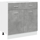 NNEVL Drawer Bottom Cabinet Lyon Concrete Grey 80x46x81.5 cm Engineered Wood
