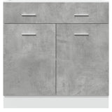 NNEVL Drawer Bottom Cabinet Lyon Concrete Grey 80x46x81.5 cm Engineered Wood