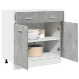NNEVL Drawer Bottom Cabinet Lyon Concrete Grey 80x46x81.5 cm Engineered Wood