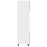 NNEVL Microwave Cabinet Lyon Concrete Grey 60x57x207 cm Engineered Wood