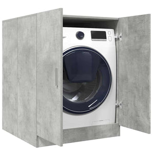 NNEVL Washing Machine Cabinet Concrete Grey 70.5x71.5x91.5 cm