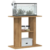 NNEVL Aquarium Stand Artisan Oak 60x30x60 cm Engineered Wood