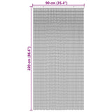 NNEVL Insect Door Curtain Palm Tree Print 90x220 cm Bamboo