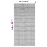 NNEVL Insect Door Curtain Palm Tree Print 100x200 cm Bamboo
