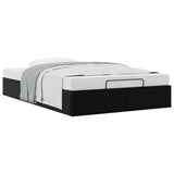 NNEVL Ottoman Storage Bed Frame without Mattress Black King Single Faux Leather