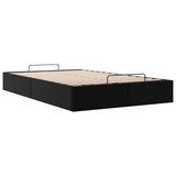 NNEVL Ottoman Storage Bed Frame without Mattress Black King Single Faux Leather
