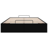NNEVL Ottoman Storage Bed Frame without Mattress Black King Single Faux Leather