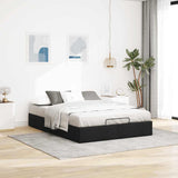 NNEVL Ottoman Storage Bed Frame without Mattress Black Double Fabric