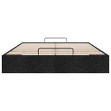 NNEVL Ottoman Storage Bed Frame without Mattress Black Double Fabric