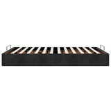 NNEVL Ottoman Storage Bed Frame without Mattress Black Double Fabric