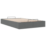 NNEVL Ottoman Storage Bed Frame without Mattress Dark Grey King Single Fabric
