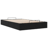 NNEVL Ottoman Storage Bed Frame No Mattress Black King Single Velvet