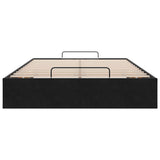 NNEVL Ottoman Storage Bed Frame No Mattress Black King Single Velvet