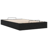 NNEVL Ottoman Storage Bed Frame No Mattress Black King Single Velvet