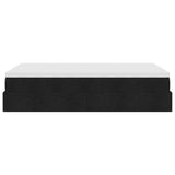 NNEVL Ottoman Bed with Mattress Black King Single Fabric