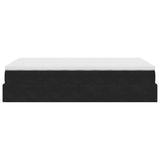 NNEVL Ottoman Bed with Mattress Black King Single Velvet
