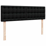 NNEVL Ottoman Bed with Mattress Black Queen Fabric